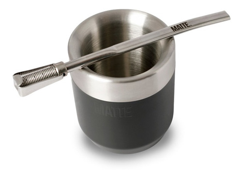 Imagen 4 de 8 de Mate Acero Inoxidable Térmico + Bombilla - Matte Ds Line-