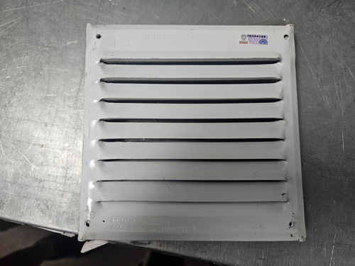 Pack 2 Rejilla Para Ventilación De Gas 17x17 Aprobada Blanco