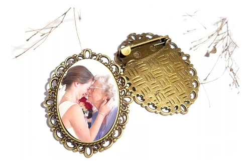 Broche Noivo Lapela De Terno Com Foto Personalizada