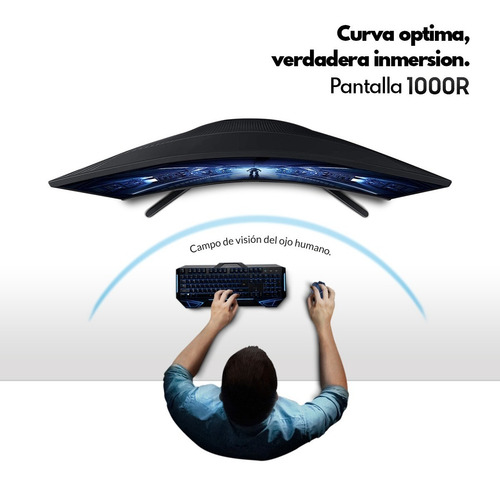 Monitor Gamer Curvo Samsung Odyssey G5 27 PuLG + Audifonos