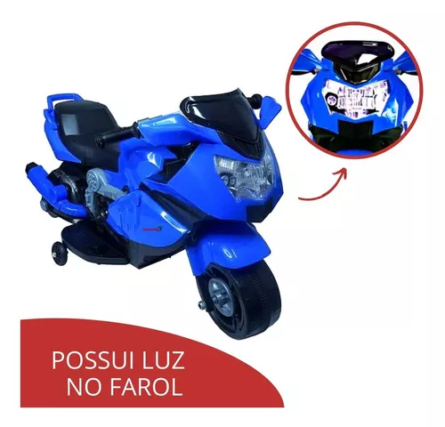 Moto a bateria para crianças Importway BW044 cor azul 110V/220V