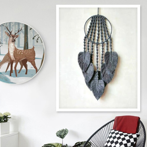 Macramé Colgante De Pared Tapiz Tejido A Mano Colgante