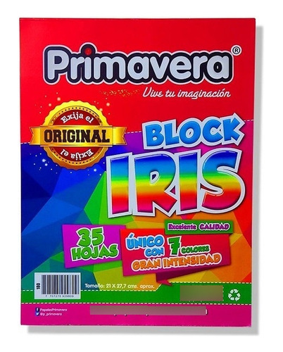 Block Iris Carta  Primavera