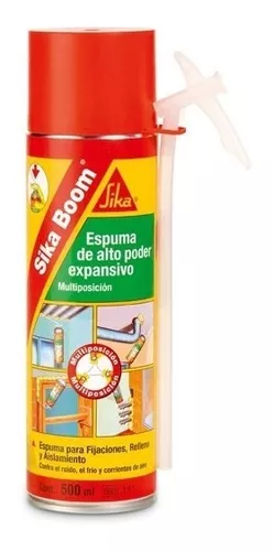 Espuma poliuretano Sika Boom 750 ml. Sistemas de fijación