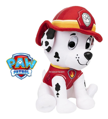 Imagen 2 de 6 de Peluche Paw Patrol Marshal Bombero Patrulla Canina Original