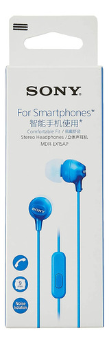 Audífonos In-ear Con Microfono Sony Mdrex15ap | Azul