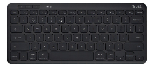 Teclado Trust Lyra Inalámbrico-bluetooth Negro