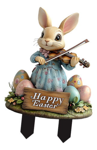 Estaca De Conejo De Pascua, Estaca Decorativa De Estilo B