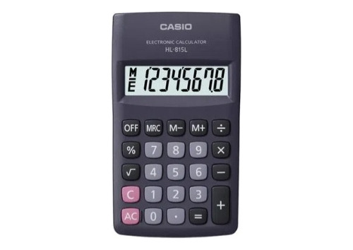 Calculadora De Bolsillo Casio Hl-815l Negro Nuevo Original 