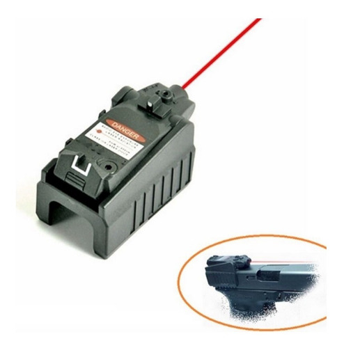 Mira Laser Red Glock17 18c 22 34 Alcance Rifle Escopeta P