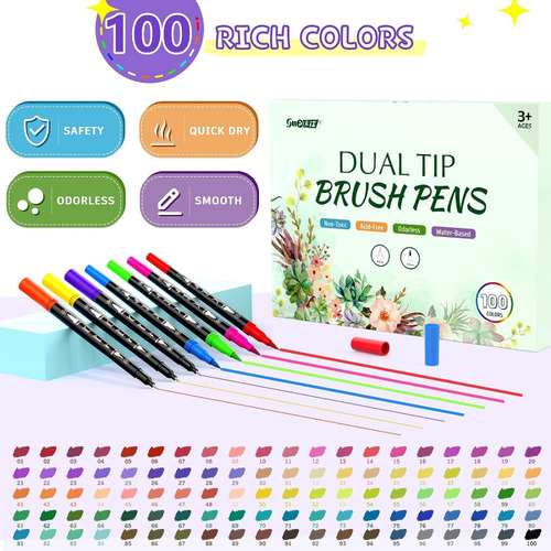 Juego De Microbolígrafos Gxb-24colors Con Punta De Dibujo Li