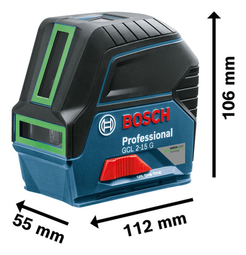 Nivel Láser Gcl 2-15 G+ Rm1 + Maletín Bosch 0601066j00000