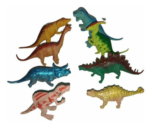  Dinosaurios Pack De 8 Diferentes Especies 