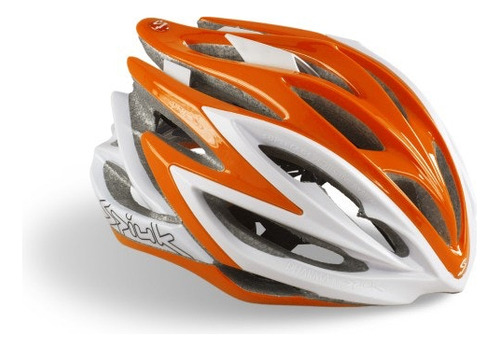 Casco De Ciclismo Dharma Orange High Visibility Color Naranja Talla M/l