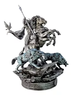 Estatua Figura Decorativa Dios Odin 40cm -impre. 3d