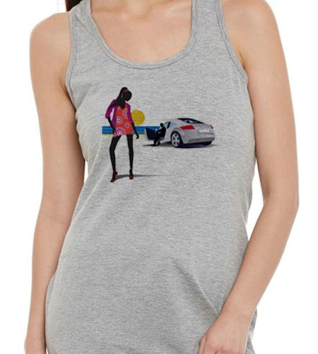 Musculosa Mujer Y Hombre Autos Playa