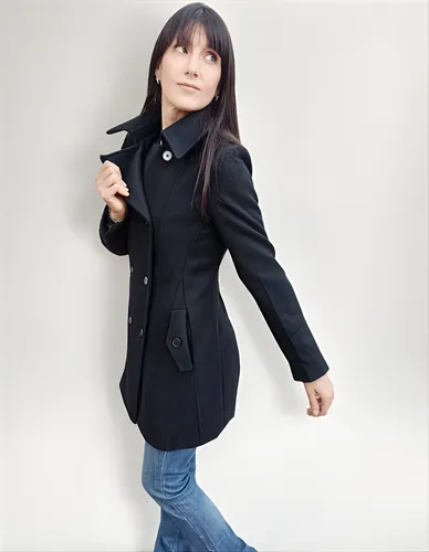 Tapado Mujer Saco Paño Forrado Campera Trench Montgomery
