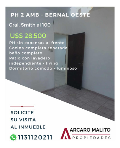 Departamento Tipo Casa 2 Ambientes Con Patio Sin Expensas Cerca De Todos Los Accesos Bernal Oeste Provincia Buenos Aires