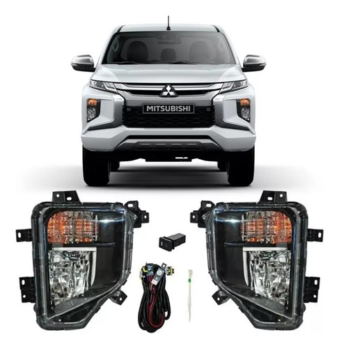 Kit Neblinero Mitsubishi New L200 Triton Año 2019 Hasta 2023