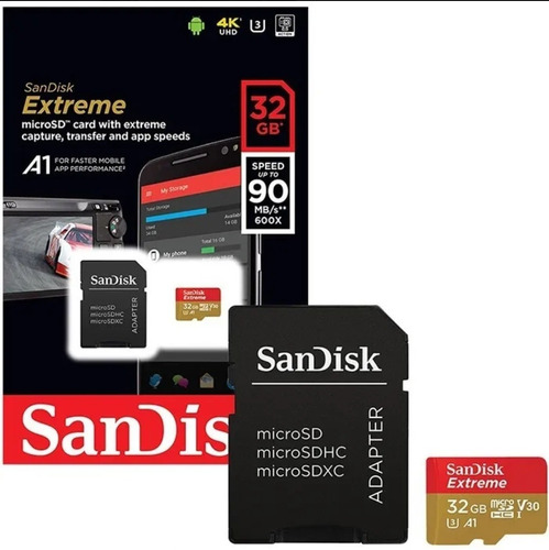 Memoria Micro Sd Sandisk 32gb Extreme 100 Mb/s-original