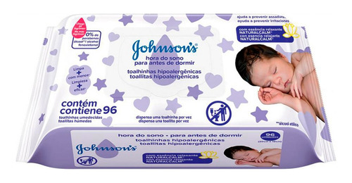 Johnson's Baby X6 Toallitas Húmedas Antes De Dormir 96u 6c