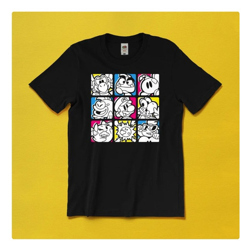 Polera Unisex Mario Bros Goomba Koopa Boo Bob-omb Estampado