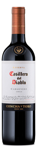 Pack De 2 Vino Tinto Casillero Del Diablo Carmenere 750 Ml