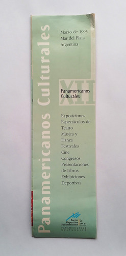 Folletos Y Pines Xii Juegos Deportivos Panamericanos Mdp '95 (Usado)