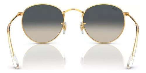 Anteojos De Sol Ray-ban Round Metal Gold Grey Gradient Diseño Ocean