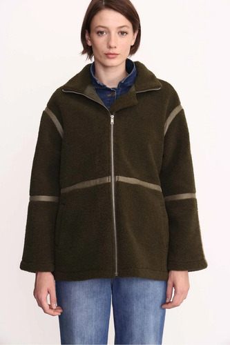 Campera Mujer Corderito Importada Con Detalles Yagmour Noe
