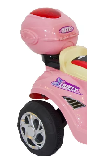 Moto Elétrica Infantil Lambreta Rosa - Bel Brink