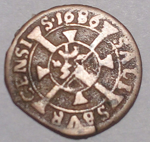 Moneda Austria, Salzburgo. 1 Kreuzer 1686. #187 Plata