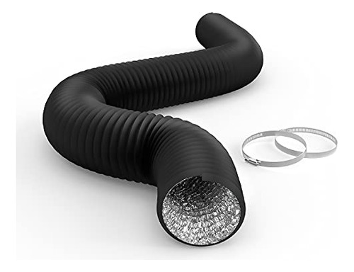 Flexible 4 Inch 8 Feet Aluminum Ducting 4 Layer Protect...