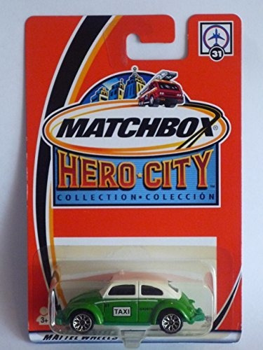Matchbox Hero City Volkswagen Vw Beetle Bug Taxi #31 9u542
