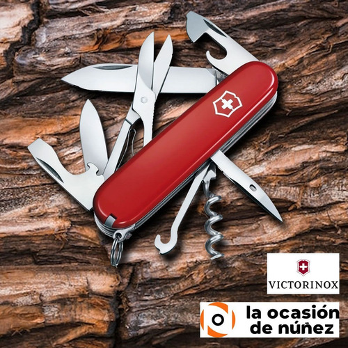 Imagen 4 de 7 de Cortaplumas Victorinox Climber Suiza 14 Usos Navaja + Funda