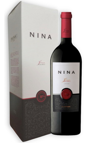 Nina Vino Gran Malbec 750ml C/estuche San Huberto