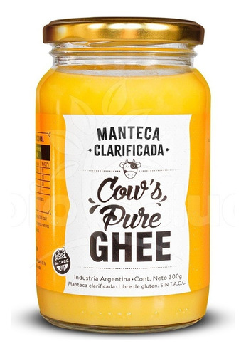 Ghee Manteca Clarificada Cows Pure Sri Sri 300g Sin Tacc
