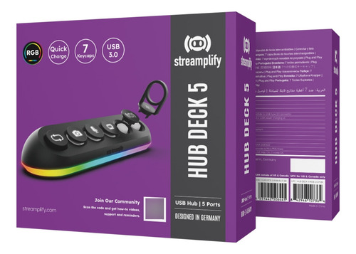 Hub Streamplify Hub Deck5-rgb 5 Puertos Usb