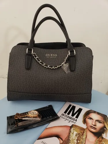 Bolsa Dama Marca Guess Sv691206 Coal Dominique Cuotas sin inter s