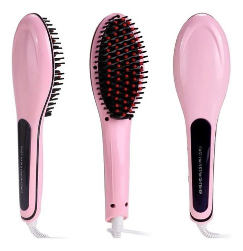 Imagen 4 de 8 de Cepillo Alaciador Cabello Peine Plancha De Ceramica Caliente