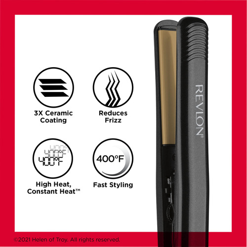 Plancha Cerámica De Alta Temperatura Revlon 3x, 1 Pulgada