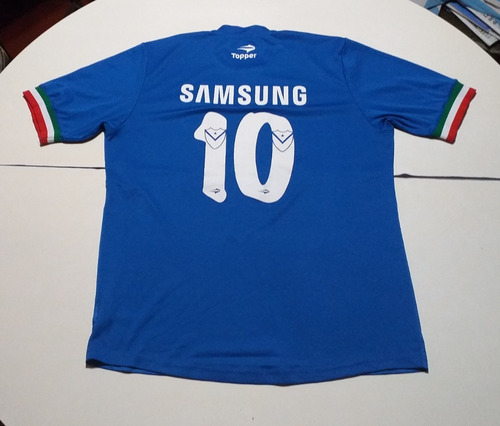 Imagen 2 de 2 de Camiseta De Vélez De Voley Topper Azul #10 Talle Xl