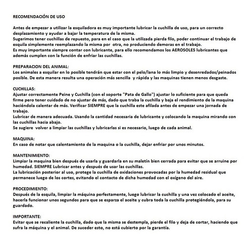 Imagen 3 de 10 de Esquiladora Peladora Cortadora Oveja Negra Dual Ovino Vacuno