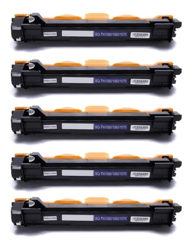 Kit C/ 5 Un Toner Tn1060 Tn-1060 Tn1000 Hl1202 1212 1512