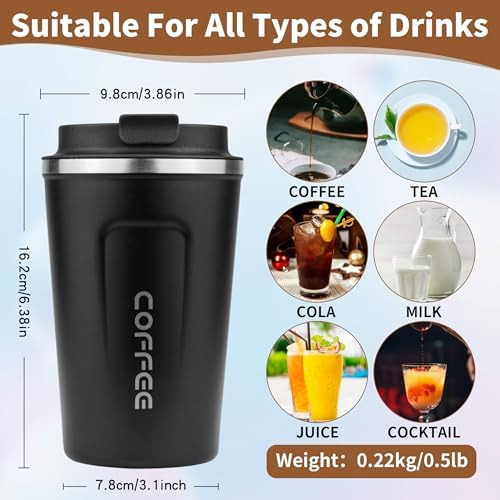 Taza De Café De Viaje De 14 Oz, Taza De Café Aislada, Tazas