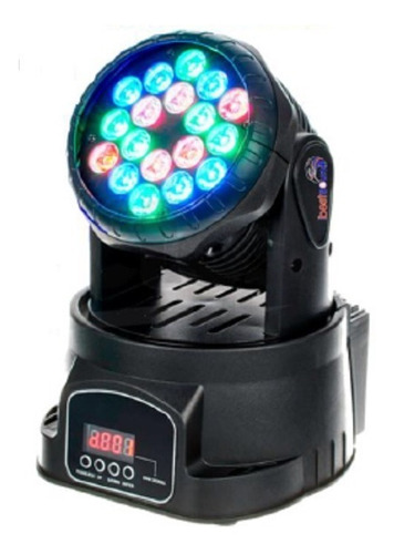 Luz Cabeza Móvil Dmx 18 X 4w Rgbw 4 En 1 Best1804