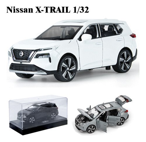 A Nissan X-trail Miniatura Metal Coche Con Luces Y Sonid [u]