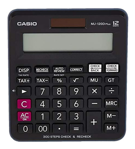 Mj-120dplus-bk - Calculadora Casio 12 Digitos Con Tecla D
