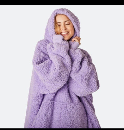 Maxi Buzo Corderito Peluche Bifaz