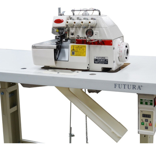 Imagen 4 de 5 de Máquina Overlock Industrial Futura Ft757f 110v, Con Mesa